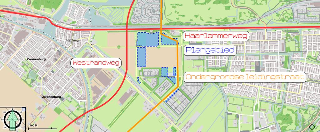 3. SITUATIE Het bestemmingsplan Tuinen van West ligt in het Noordwesten van het stadsdeel Nieuw West. Direct ten noorden van het plangebied ligt de Haarlemmerweg.