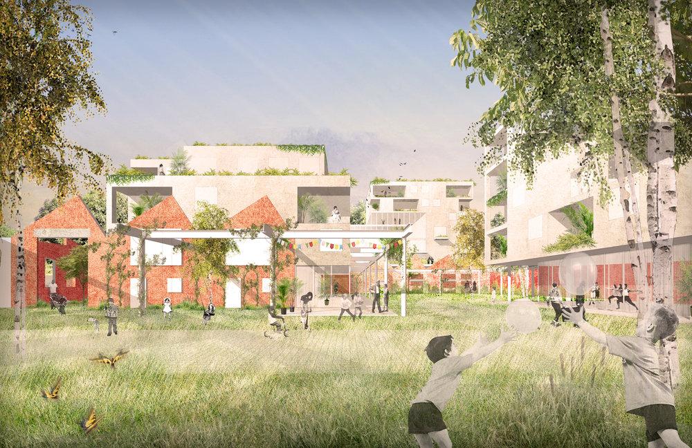 Cohousing Bijgaardehof maakt plannen bekend In Sint-Amandsberg krijgt de voormalige Malmarfabriek een nieuwe bestemming als collectief woonproject.