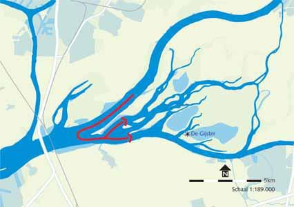 ~D20 Kaart 20.7 Stroming Rijnwater bij afvoer > 3.