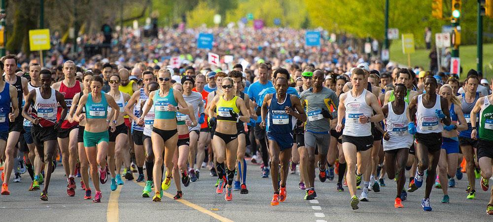 Dag van de marathon Op peil houden glycogeenvoorraden; Handhaven