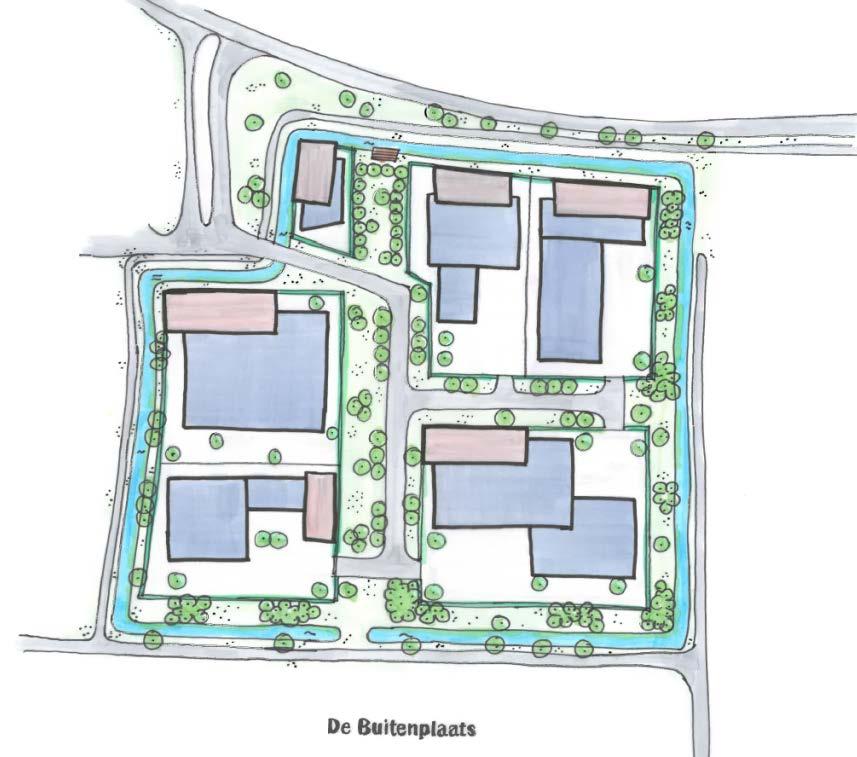 Bij de ontwikkeling van De Buitenplaats is gezocht naar een goede dooradering van het groen in het gebied.