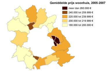 SVR-Rapport 2009/5, Bewerking SVR, gegevens FOD Financiën (kadaster) via FOD