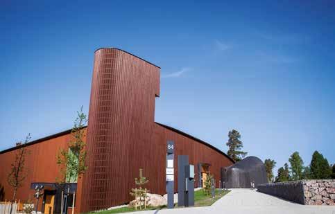 Openbare gebouwen Natuurcentrum Haltia (Finland) Haltia is het eerste openbare gebouw in Finland dat met het massief houten CLT-bouwsysteem is gerealiseerd.
