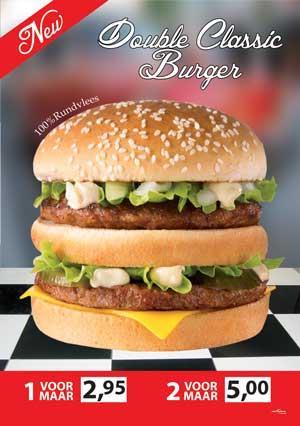 34 Aktiepakket Double Classic 2 dozen Beefburgers 55 gram(a 100 stuks) 3 dozen 4 Double cut hamburgerbrood(a 36 1 emmer Big