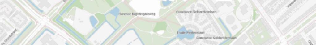 Nightingaleweg (personeelsgarage en deelgebied 2 en 3) en de routes via de Escamplaan (deelgebied 1 en
