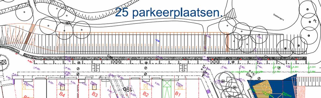 11 Hoofdstuk 3 Inrichtingsplan In de huidige situatie zijn langs de Slobbengorsweg 25 langsparkeerplaatsen opgenomen (zie figuur 3.1).