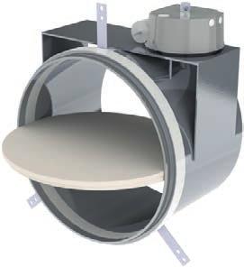 4 Serie SF Modellen en afmetingen SFC4 De standaarddiameters (kanaalafmetingen) van ronde brandkleppen SFC4 zijn Ø 00, 0, 3, 3, 400, 40, 00, 60 en 630 mm.