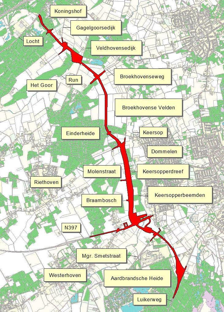 Pagina 2 1. Inleiding Kaart 1: ligging en begrenzing van het plangebied. Binnen het in 2014 vastgestelde Provinciaal Inpassingsplan c.q.