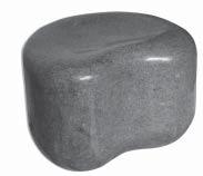 Natuursteen; producten van graniet FALCOSOFT Individueel zitten of met meerdere personen; het kan allebei met de FalcoSoft poef en de FalcoSoft zitbank. Beide zitelementen zijn van graniet gemaakt.