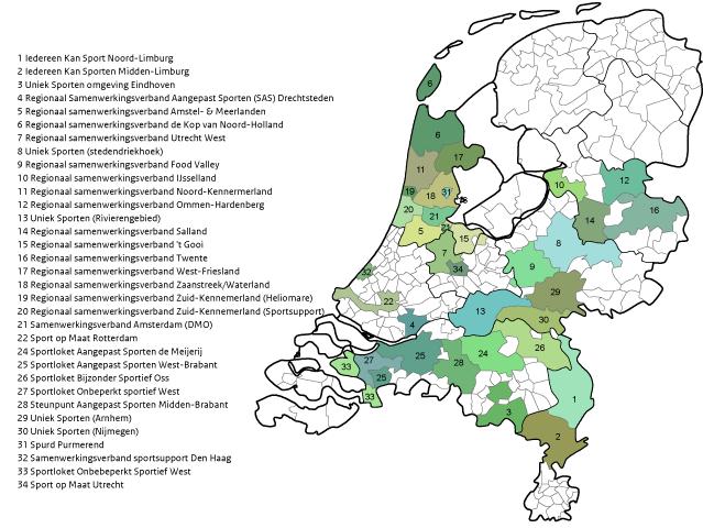 auditieve en visuele beperking blijft achter ten opzichte van het aantal aanvragen voor sporters met een verstandelijke beperking.