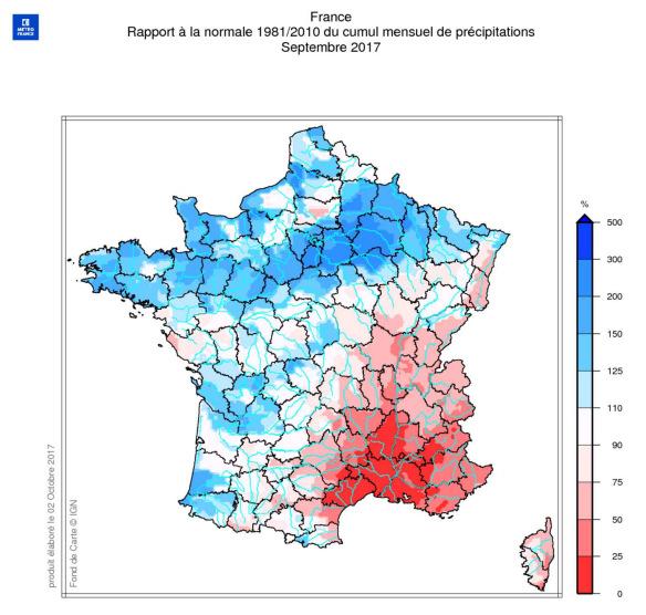 2.2 Omliggende regio s Voor (Noord-) Frankrijk handelen de meest recente overzichtsrapporten over de maand september.