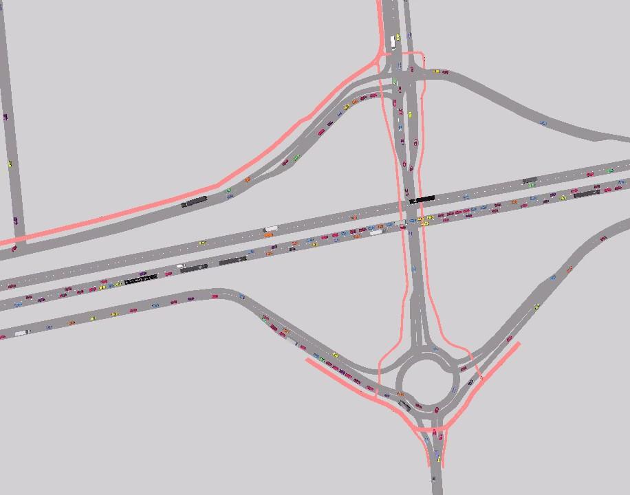 Figuur 3.4: Verkeersafwikkeling met extra capaciteit Kloosterheulweg; filevorming op Taxandriaweg. 3.3.2 Omleiden verkeer BOL.com Omleiden van circa 30% van het aan BOL.