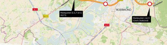 3 Onderzoekspunten In overleg met de provincie Limburg zijn de punten langs de N280 bepaald.