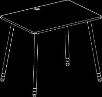 FLEXA tafels & stoelen Collectie Bureau met in hoogte verstelbare en kantelbaar bureaublad. Wit metalen frame.