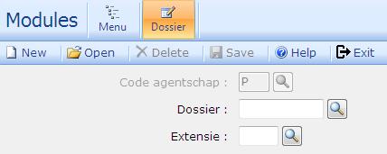 SwingTravel-verkoop Dossier Beheer Opvragen bestaand dossier Klik op het icoontje om een bestaand dossier op te vragen.