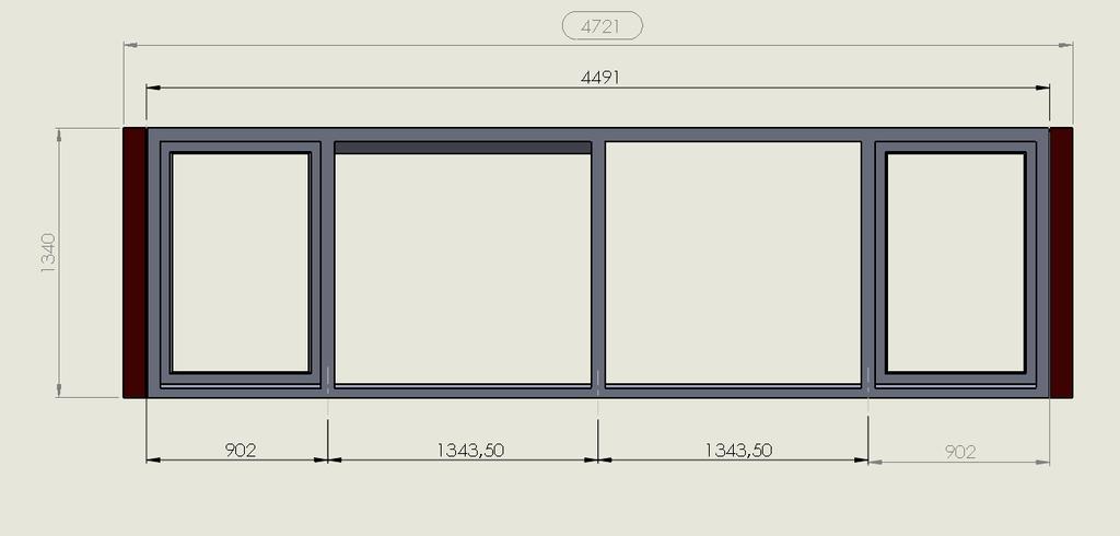 5 Degelijk hang & sluiting werk (SKG **) Dit is de maat tussen de boven en onderkant DucoSmart 60 - RAL7016 Dit is de maat tussen de muren vlakprofiel en indien kunststof dan HVL uiterlijk (alles