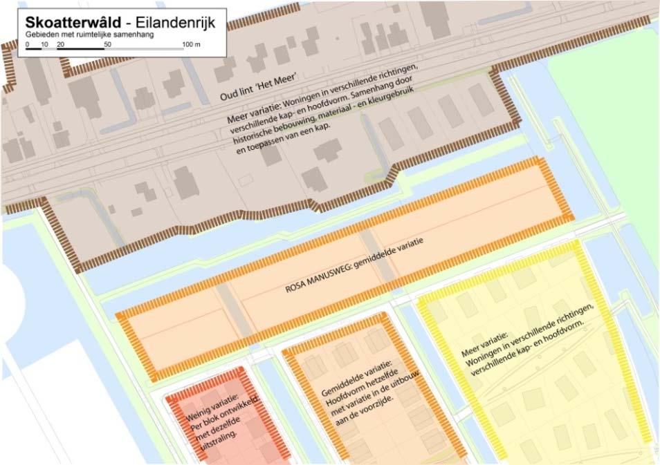 Planlocatie in de omgeving Het plangebied vormt één van de laatste te ontwikkelen gebieden van de tweede fase met vrije kavels van Skoatterwâld.