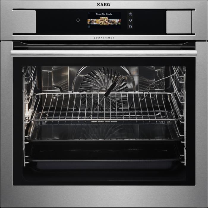 Inbouw combi-stoomoven AEG BS835680WM ( NIET verpakt, toonzaalmodel ) Type oven: Multi hetelucht + stoom Energie-efficiëntieklasse: A+ Ovenbediening: Dynamic Touch