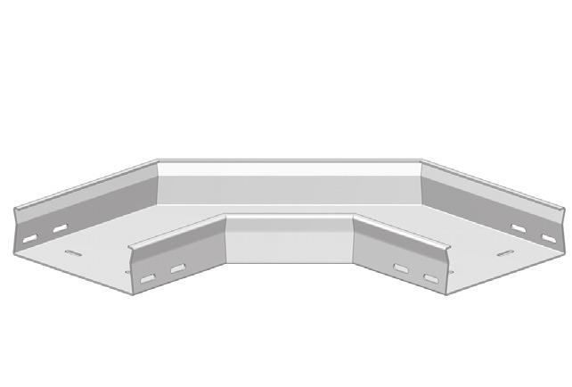 Hulpstukken - Accessoires BTFCL Hulpstukken - Accessoires Horizontale bocht 90 / Courbe horizontale à 90 Gesloten bodem Boordomslag Fond lisse Bords rabattus Radius/Rayon kg/st kg/pc 50 mm HD PE