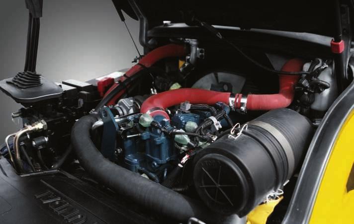 Snel en eenvoudig onderhoud Toegankelijke motorkap De motorruimte is gemakkelijk toegankelijk, waardoor onderhoud snel en efficiënt kan plaatsvinden.