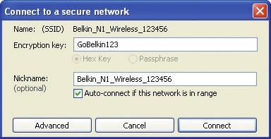 De Wireless Network Utility van Belkin gebruiken Profielen voor draadloze netwerken instellen Op het tabblad My Connections