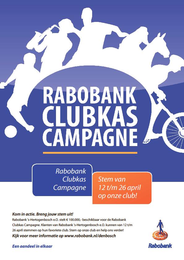 Het speelplein gaat op de schop Wij doen mee met de Rabobank Clubkas Campagne.
