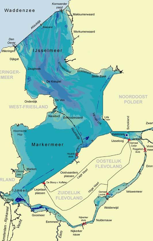 Verschillen tussen meren: Diepteverdeling 1% 8% 6% 4% -1- -5m -5- -2m -2- -1m