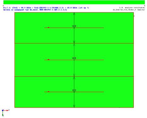 WAPENING Oplegg. Staven Net Positie Staal X-richting Y-richting Dekking h-d Omschr.