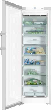 Bewaar samen met Miele uw levensmiddelen naar keuze Vrijstaande koelkast en diepvrieskast, Side-by-side-opstelling Vrijstaande koelkast en diepvrieskast, 60 cm breed, 185 cm hoog met bekleding in