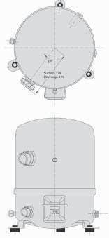 tel. : +32(0)3 644 26 44 HERMETISCHE COMPRESSOREN COMPRESSEURS HERMETIQUES Alle Danfoss-Maneurop zuigercompressoren zijn gevuld met 160PZ-olie (160P voor de reeks MT) en stikstof (1bar), en voorzien