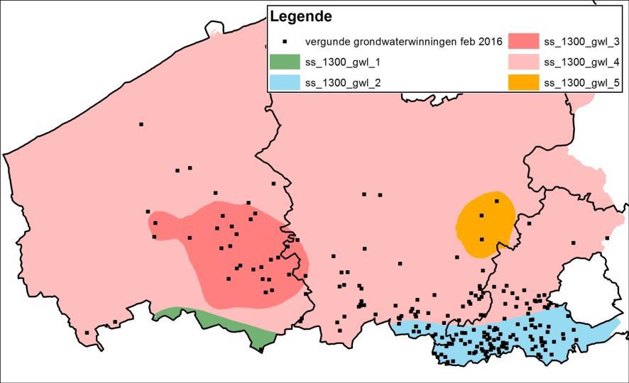 Grondwaterlichamen in het SS: Sokkel (HCOV 1300) 17 Evolutie winningen in het SS (excl. Kolenkalk) 7.000.000 Vergund debiet in m³/j 6.000.000 5.