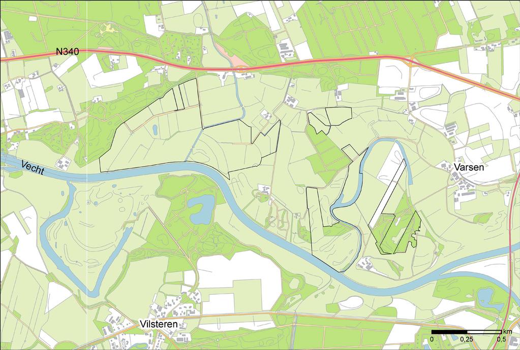 SOVON-inventarisatierapport 2011/04 2. Gebiedsbeschrijving Leusenermaan (70,8 ha) is de verzamelnaam van een aantal graslanden en een bosje in de omgeving van een dode arm van de Overijsselse Vecht.