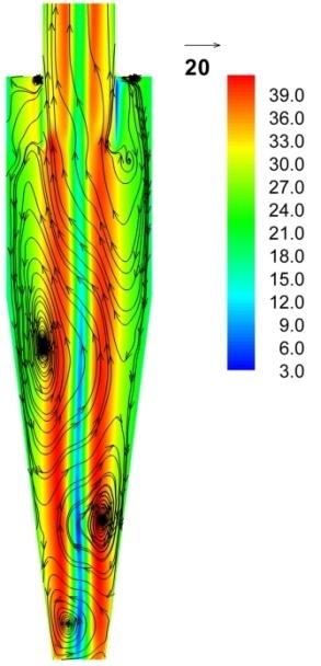 Studie van het effect van de geometrie op de efficiëntie van cyclonen Promotor : C. Lacor, Begeleiders : Kh.