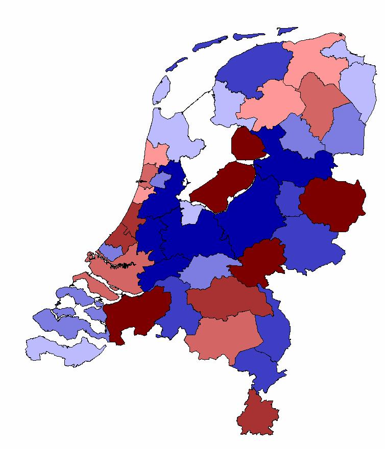 TIGRIS XL Nederland Later Significance, Bureau Louter, Stratelligence % per jaar % per jaar 0.47 of meer 0.26 tot 0.47 0.11 tot 0.26 0.00 tot 0.11-0.22 tot 0.00-0.32 tot -0.22-0.44 tot -0.