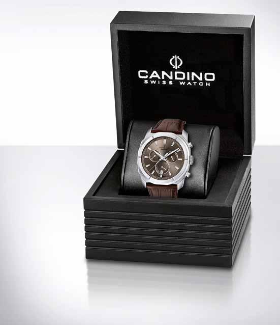 CLASSIDUR VERVEN GRATIS CANDINO HORLOGE DEZE BIJ UW Collection Casual Street Rider Behuizing: RVS staal 316L Afmetingen: Ø