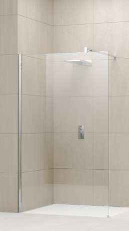 Badkamer Douchecombinatie Novellini Giada H inloopdouche 98x195cm helderglas matchroom Grohe