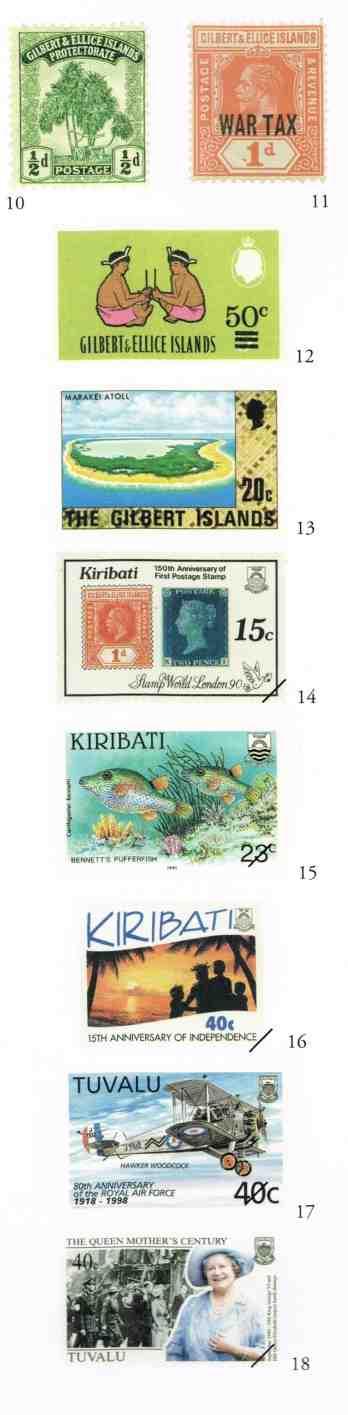 (Vervolg van pagina 6.) Nieuw-Zeeland runde postagentschappen en Fanning en Washington, twee van de Line-eilanden. Postzegels met deze stempels zijn nu zeer interessant.