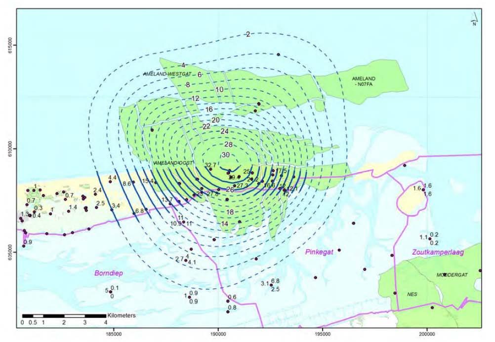 1. Inleiding 1.1 Probleemstelling Op Ameland vindt sinds 1986 bodemdaling plaats als gevolg van gaswinning (Figuur 1).