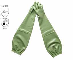 Gecoate handschoenen HANDSCHOEN UVEX RUBIFLEX ZONDER MANCHET 80 CM Comfortabele NBR handschoen met een naadloze coating in chemische resistentie, anatomisch gevormd, goede absorbtie van waterdamp