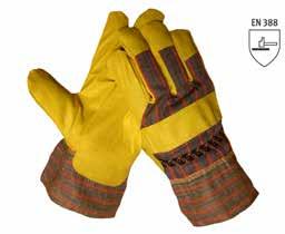 Gecoate handschoenen HANDSCHOEN VINYL GEEL AMERIKAAN Geel vinyl type amerikaantje, materiaal vinyl, ongevoerd, manchetstijl katoenen kap.