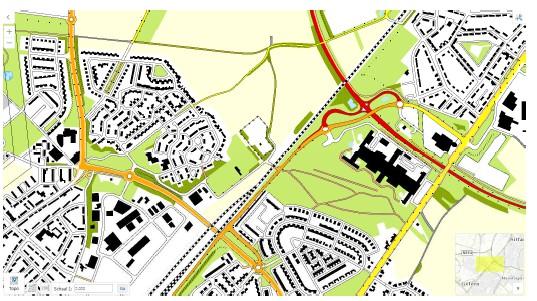 Door de kaart navigeren De meeste navigatie maakt gebruik van de muis, maar soms zijn ook een combinatie van toetsaanslagen te gebruiken in combinatie met scrollen met het muiswiel of slepen over de