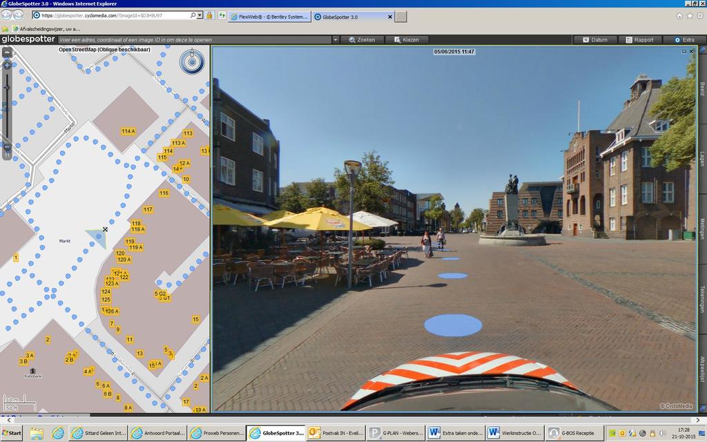 Als je nu op de link Open Globespotter klikt, kom je op die plek in een soort streetview uit.