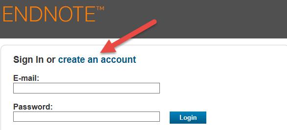 Aanmelden Om van Endnote Online gebruik te maken hoef je niets te installeren. Het gaat hier immers om een webapplicatie. Aanmelden is echter wel noodzakelijk.