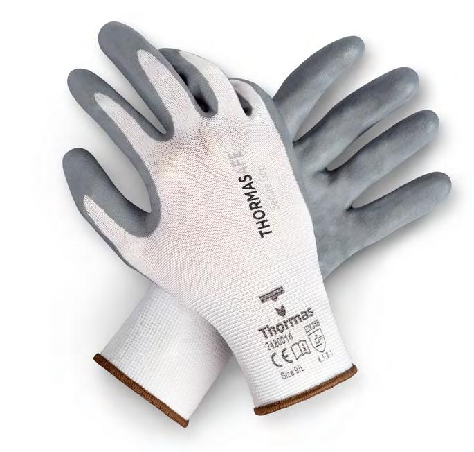 bruin = maat 9 HANDSCHOENEN IN HET THORMASAFE-ASSORTIMENT VOOR DELICATE WERKZAAMHEDEN ENZ.