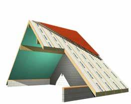 Ecoon-dakelementen zijn op maat gemaakte panelen die isolatie, kepers, onderdak en binnenafwerking combineren in één kwalitatief en performant all-in-one bouwconcept voor hellende daken met gordingen.
