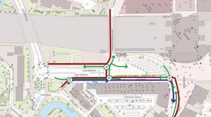 2 Voor- en nadelen mogelijke varianten busstation Huidige locatie, huidige ontsluiting Het busstation op de