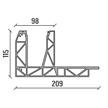 CR-X1-12/12/pvb - RVS ook 25 4000mm 2089620 CR-XX3-19 - bruut 31 4000mm