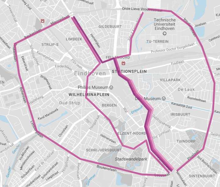 Doorgaande routes Doorgaande routes buiten centrum om