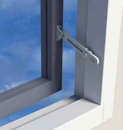 meegeleverde sleutel voorkomt insluiping voorkomt dat kinderen uit raam vallen er is een model voor naar buiten (2510.720.12) en naar binnen draaiende ramen (2510.721.
