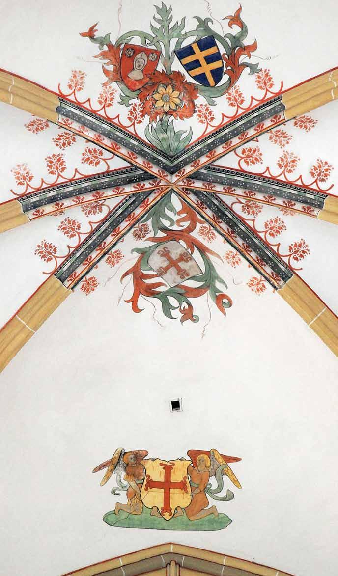 Pag. 18: Gewelfschilderingen op zesdelige kruisribgewelven in Walburgiskerk Zutphen uit de vroege 16de-eeuw. Rond 1900 herontdekt en gerestaureerd.